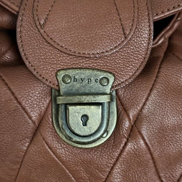 Hype tan leather bucket bag - Picture 2 of 8